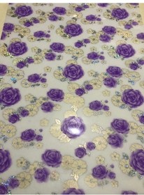 Resim Şeffaf Desenli 80Cm X 150Cm Masa Örtüsü 1.7Mm Kalın Pvc Kaymaz Ma 