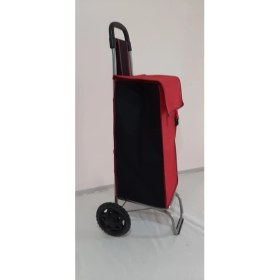 Resim PremiumPort Katlanabilir Metal Gövde Pazar Arabası, Yıkanabilir ve Dayanıklı 