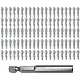 Resim Honmex 100 Adet 12mm Metal Kaymazlık Tırnakları, Araba Suv Atv Lastikleri İçin Anti Kayma Vidalı Parçalar Ve Montaj Aracı Seti 