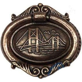 Resim Dekoratif Zamak Sarkaç - Büyük, Kulp, Eskitme, 100 Adet 