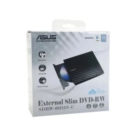 Resim Fantastik Store Asus SDRW-08D2S-U Lıte Usb2.0 Dvd-Rw Harıcı Güç Verimliliği ile Siyah Tasarım 