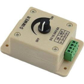 Resim Manuel Led Dimmer 12-24V 8A Dc Dimmer 12-24 Volt Şerit Led Dimmer 