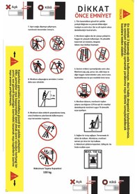 Resim Alüminyum Katlanır Merdiven 3.8 Metre 13 Basamak 