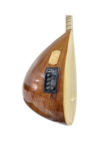 Resim Kısa Sap Bağlama Amerikan Cevizi Ritimli Ekolayzırlı Kaliteli 