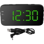 Resim Creatorally Yatak Odası Ev Için Erteleme Özellikli Led Dijital Çalar Saat Taşınabilir Masa Saati Travelgreen (Yurt Dışından) 