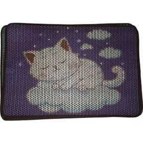 Resim Nanbell Büyük Elekli Çift Katlı Kedi Kumu Paspası 75 x 59 CM Desenli No:5 