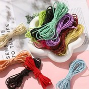 Resim 5m/196.8 inç Canlı Renkli Elastik Kordon - 2mm Kalınlık, Yüksek Esneklik DIY El İşleri, Takı Yapımı, Dikiş & Boncuk Aksesuarları için, Çeşitli Renklerde Dayanıklı Lastik Bant (Mor, Kahverengi, Siyah, Kırmızı, Mavi, Pembe, Bej), Boncuk İpliği | Pürüzsüz Dokusu | Yüksek Esneklik, Boncuk Malzemeleri, Takı Yapım Gereçleri, Renkli El Sanatları Materyali, Pürüzsüz Dokulu Kordon, Yüksek Esneklik Malzeme, DIY Projeler, El Sanatları Tutkunları 