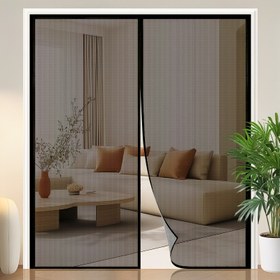 Resim Manyetik Mesh Sivrisinek-Proof Net Uçan Ekran Kapı Perdesi - Otomatik Kapanma, Yazlık Böcek Koruma için Pencereler ve Kapılar, Evcil Hayvan Dostu Tasarım, Manyetik Güce Sahip Kolay Kurulum, Delme Gerektirmez, Mutfak, Oturma Odası, Yatak Odası, Garaj için Uygun, Sivrisinek Koruma | Modern Estetik | Kolay Kurulum, Sivrisinek Kovucu 