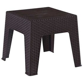 Resim Fatih Rattan Sehpa Mocca - 40x55 Cm Plaj Bahçe Sehpası 