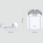 Resim Baseus Encok W09 TWS Kulak İçi Bluetooth Kulaklık Beyaz Outlet 