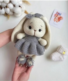 Resim Amigurumi Uzun Kulak Tavşan Lily 