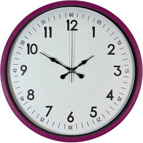 Resim 36 Cm Pembe Dekoratif Duvar Saati Pembe - Akçaağaç 