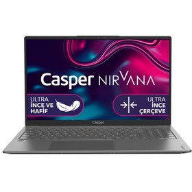 Resim Casper Nirvana X600.1235-8U00X-G-F i5 1235U 8 GB 250 GB Freedos 15.6 İnç FHD Dizüstü Bilgisayar Gri 