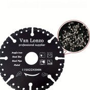 Resim 1 adet Profesyonel Metal Kesme Elmas Bıçağı, 115x22x5/125x22x5mm, Çelik, Taş, Mermer, Demir, Alüminyum, Beton Kesme için - Hassas Kesimler için Çok Yönlü Kesme Diski, Metal İşleme Araçları ve Aksesuarları 
