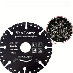 Resim 1 adet Profesyonel Metal Kesme Elmas Bıçağı, 115x22x5/125x22x5mm, Çelik, Taş, Mermer, Demir, Alüminyum, Beton Kesme için - Hassas Kesimler için Çok Yönlü Kesme Diski, Metal İşleme Araçları ve Aksesuarları 