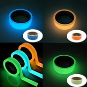 Resim 3 adet Neon Kendinden Yapışkan Bant, 3m Su Geçirmez ve Işık Dayanıklı Floresan Bant, 10mm x 3m/roll, Isı ve Işık Dayanıklı Plastik Güvenlik Bantı, Mavi, Turuncu, Yeşil, Parti Aktiviteleri, Merdivenler, Koridorlar, Acil Durum Alanları, Ev Dekorasyonu için Uygun 
