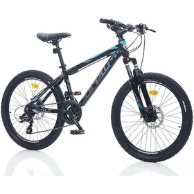 Resim Corelli Felix 1.2 Erkek Dağ Bisikleti 355h Hd 24 Jant 21 Vites Siyah Mavi Turkuaz Çok Renkli 