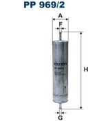 Resim FILTRON PP969/2 Yakit Filtresi (Land Rover:Freelander 2.0 Td4 Awd 01-06) WJN000080 PP9692 (WC135726) 