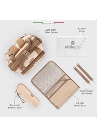 Resim Elelelife Venice 3 in1 Anne Bebek Bakım Çantası - Bej 