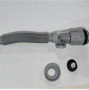 Resim Chenkestoreone Gri Esnek P-tipi Banyo Lavabo Boşaltma Kiti 1-1/4 Ve 1-1/2 İnç 