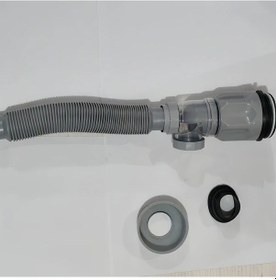 Resim Chenkestoreone Gri Esnek P-tipi Banyo Lavabo Boşaltma Kiti 1-1/4 Ve 1-1/2 İnç 