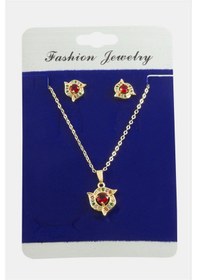 Resim Flzdgnkr Çiçek Zirkon Taşlı Set Kolye-renkli Çok renkli 96731217 