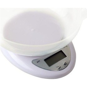 Resim 5kg Hassas Hazneli Dijital Lcd Ekranlı Mutfak Tartısı Terazi Çok Renkli 