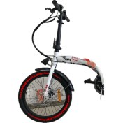 Resim Michelin + Kuyruk Elektrikli Bisiklet Lastik Yazısı 8 Adet Lastik Sticker Rks E-Bike Lastik Stikeri Kırmızı 