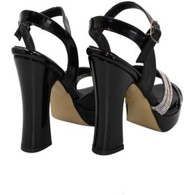 Resim Celira Siyah Kadıın Rugan Platform Topuklu Ayakkabı Siyah 