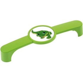 Resim Hırdavatım Çocuk Odası Yeşil Timsah Dolap Mobilya Kulp,Düğme,Askı 1 Adet (Se 