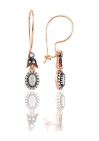 Resim Gümüş Rose Elmas Montürlü Oval Üçlü Set… (536819187) 