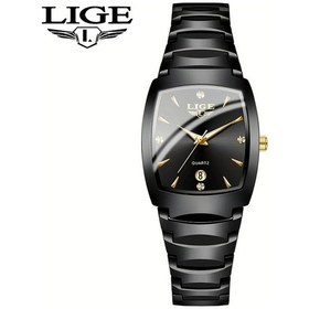 Resim Fochsia Lıge Kızlar Kare Kadın Saati Siyah Altın Spor Minimalist Öğrenci Kol Saati Diğer 