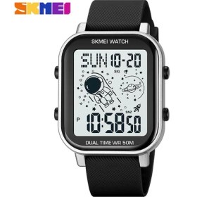 Resim Hanyang Gümüş Skmeı Erkekler Saatler Spor Geri Sayım Izle Alarm Chrono Dijital Kol Saatleri Adam Saat Erkek Su Geçirmez Relogio Masculino (Yurt Dışından) 