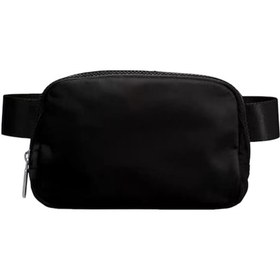 Resim Skycity Siyah Nylon Su Geçirmez Spor Çanta - 1l Hafif Bel Çantası, 19x12.7x5.5cm, Telefon Ve Anahtar Taşıma, Serbest El Kullanımı Çok Renkli 