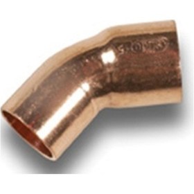 Resim Bakır 22 Mm 45 Açık Erkek Dirsek 