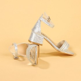 Resim Kiko Kids Heidi Çatlak Günlük Kız Çocuk 3 Cm Topuklu Sandalet Abiye Ayakkabı 