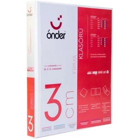 Resim Önder Sunum Klasörü 2 Halkalı 30 MM A4 Beyaz 2003-5 