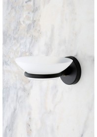 Resim Multistore Siyah Sabunluk Tutucu Katı Sabunluk Siyah 