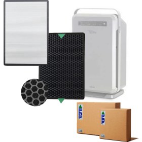 Resim Faf / Nikken Air Wellness Power5 Pro Hava Temizleyici Uyumlu Hepa + Karbon Birleşik Filtre 