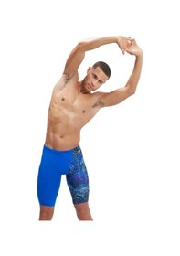 Resim Speedo Allover Digital V Cut Jammer Erkek Yüzücü Mayosu Mavi 