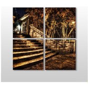 Resim Merdiven Kanvas Tablo 130x130cm 