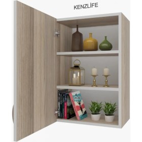 Resim Kenzlife mutfak dolabı irem 090.060.32 crd 2 raflı kapaklı ofis banyo kiler evrak kitaplık 