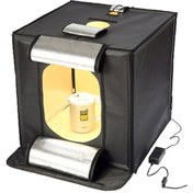 Resim Katlanabilir Ledli Pro Ürün Çekim Çadırı 50 x 50 cm 