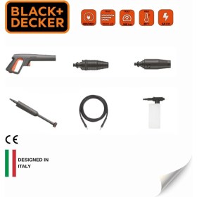 Resim Black & Decker BXPW2000PE Basınçlı Yıkama Makinesi 140 Bar 2000W 