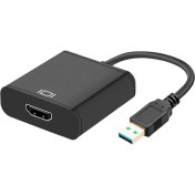 Resim Good Shop Hd 1080P USB 3.0 HDMI Video Kablosu Adaptörü Dönüştürücü Pc Dizüstü Hdtv LCD Tv Için (Yurt Dışından) 