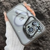 Resim Şok Geçirmez Şeffaf Manyetik Kablosuz Şarj Özellikli iPhone 16 Pro, 15, 14, 13, 12 Pro Max ve 16 Plus Serisi için Kamera Koruma Filmi ile Telefon Kılıfı 