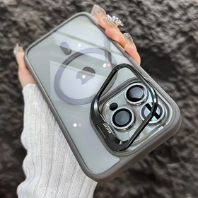 Resim Şok Geçirmez Şeffaf Manyetik Kablosuz Şarj Özellikli iPhone 16 Pro, 15, 14, 13, 12 Pro Max ve 16 Plus Serisi için Kamera Koruma Filmi ile Telefon Kılıfı 