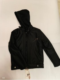 Resim Avm Modern Kesim Su Geçirmez Suni Deri Motosiklet Tarzı Çocuk Montu 