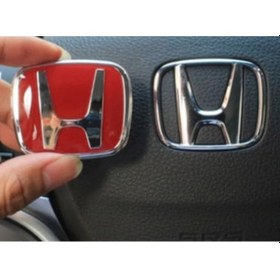 Resim Honda Civic Fc5-Fb7-Fd6 Uyumlu Ithal Kırmızı Direksiyon Logo 