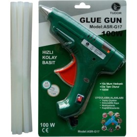 Resim Sıcak Kalın 11 mm Silikon Tabancası 100 Watt Anahtarlı 10 Adet Silikon 